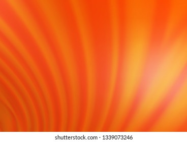 Light Orange vector glossy bokeh pattern. An elegant bright illustration with gradient. The blurred design can be used for your web site.