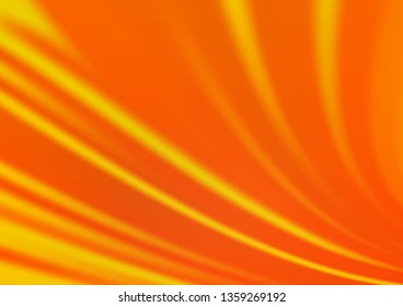 Light Orange vector glossy bokeh pattern. Glitter abstract illustration with an elegant design. A completely new template for your design.
