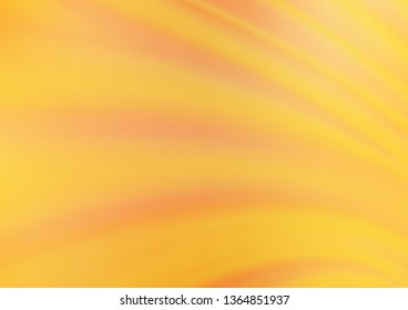 Light Orange vector glossy bokeh pattern. Creative illustration in halftone style with gradient. A completely new template for your design.