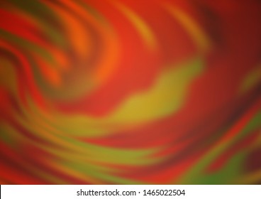 Light Orange vector glossy bokeh pattern. Colorful illustration in abstract style with gradient. A completely new template for your design.