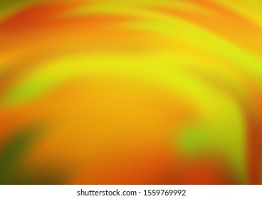 Light Orange vector glossy bokeh pattern. Colorful abstract illustration with gradient. The template can be used for your brand book.