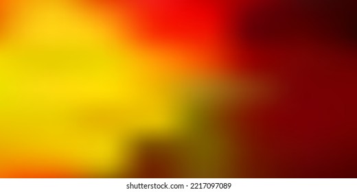 Light orange vector gradient blur pattern. Shining colorful blur illustration in abstract style. Your business gesign.