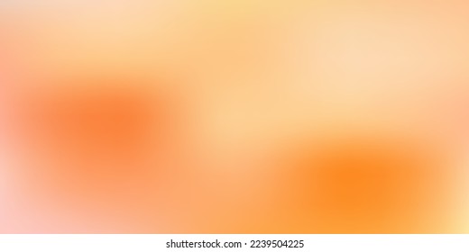 Plantilla de desenfoque de gradiente vectorial de color naranja claro. Ilustración de color abstracta con gradiente desdibujado. Muestra para tus diseños.