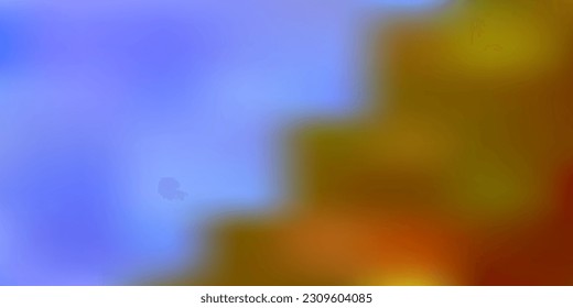Light orange vector gradient blur template. Colorful illustration with gradient in halftone style. Your design for applications.