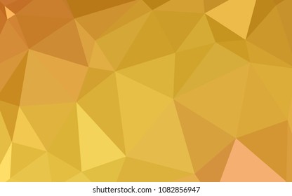 Light Orange vector gradient triangles texture. Modern abstract illustration with triangles. Completely new template for your banner.