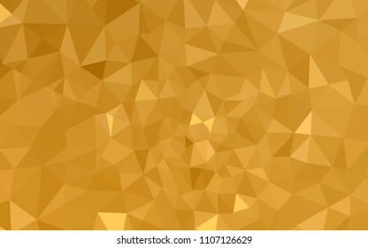 Light Orange vector gradient triangles texture. Colorful illustration in abstract style with triangles. A new texture for your web site.