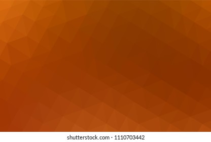 Light Orange vector gradient triangles texture. Creative geometric illustration in Origami style with gradient. Textured pattern for your backgrounds.