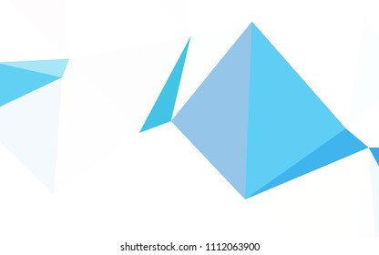 Light Orange vector gradient triangles pattern. Modern abstract illustration with triangles. Brand new style for your business design.