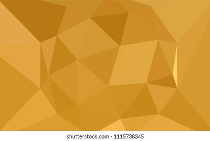 Light Orange vector gradient triangles pattern. A completely new color illustration in a polygonal style. Template for cell phone's backgrounds.