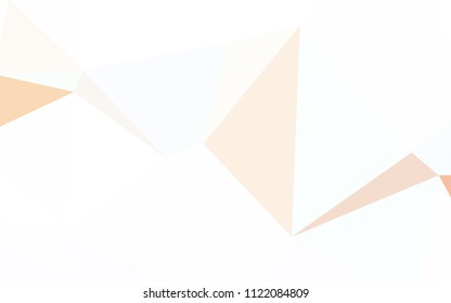 Light Orange vector gradient triangles texture. Colorful illustration in abstract style with triangles. Completely new template for your banner.