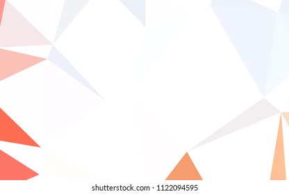 Light Orange vector gradient triangles texture. Modern abstract illustration with triangles. Textured pattern for your backgrounds.