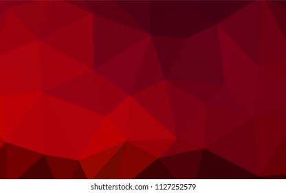 Light Orange vector gradient triangles pattern. Modern abstract illustration with triangles. A new texture for your web site.