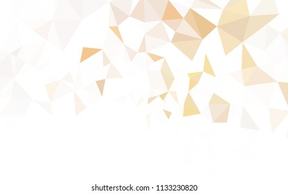 Light Orange vector gradient triangles texture. Colorful abstract illustration with triangles. Brand new design for your business.