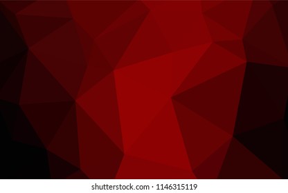 Light Orange vector gradient triangles texture. Modern abstract illustration with triangles. Triangular pattern for your design.