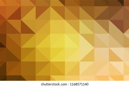 Light Orange vector gradient triangles template. A sample with polygonal shapes. A new texture for your web site.