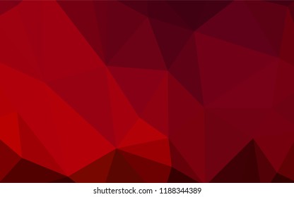 Light Orange vector gradient triangles texture. Glitter abstract illustration with an elegant triangles. New template for your brand book.