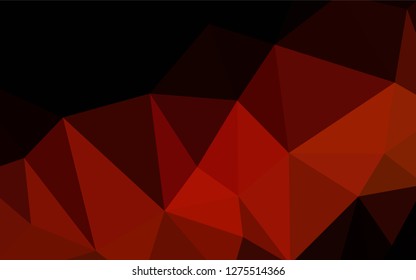 Light Orange vector gradient triangles pattern. Colorful illustration in abstract style with triangles. Best triangular design for your business.