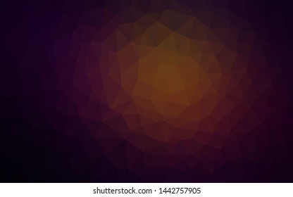 Light Orange vector gradient triangles texture. Elegant bright polygonal illustration with gradient. A new texture for your web site.