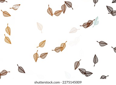 Plantilla pintada a mano por vector de naranja claro. Ilustración de hojas en estilo Origami con gradiente. Diseño completamente nuevo para su negocio.