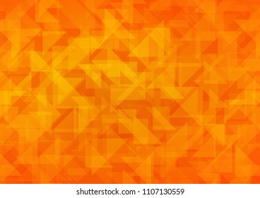 Light Orange vector hexagon mosaic cover. Creative illustration in halftone style with gradient. The completely new template can be used for your brand book.