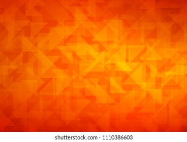 Light Orange vector hexagon mosaic texture. Modern geometrical abstract illustration with gradient. Brand new design for your business.