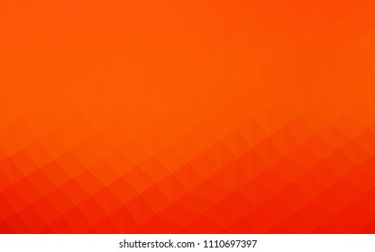 Light Orange vector hexagon mosaic texture. Colorful illustration in abstract style with gradient. The textured pattern can be used for background.