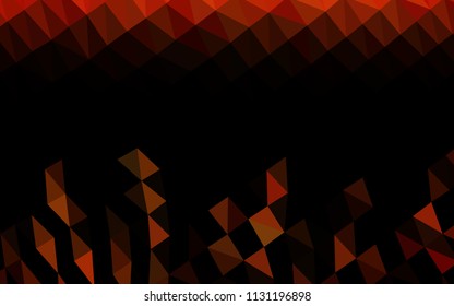 Light Orange vector hexagon mosaic cover. A completely new color illustration in a vague style. Brand new style for your business design.