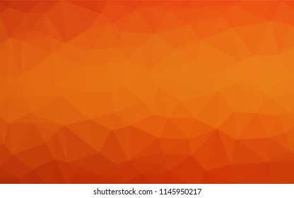 Light Orange vector hexagon mosaic texture. A completely new color illustration in a vague style. The template can be used as a background for cell phones.