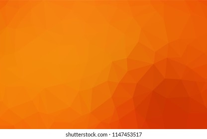 Light Orange vector hexagon mosaic texture. A completely new color illustration in a vague style. The completely new template can be used for your brand book.