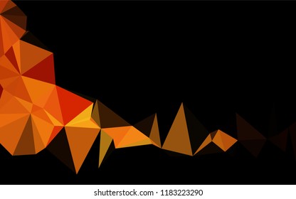 Light Orange vector hexagon mosaic texture. Modern geometrical abstract illustration with gradient. Brand new style for your business design.