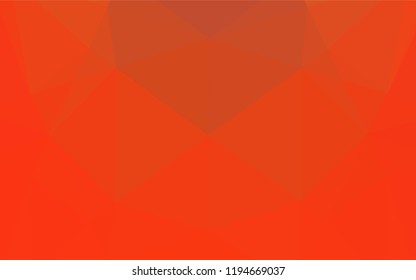 Light Orange vector hexagon mosaic cover. Creative illustration in halftone style with gradient. Brand new style for your business design.