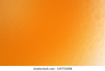 Light Orange vector hexagon mosaic texture. A completely new color illustration in a vague style. The template can be used as a background for cell phones.