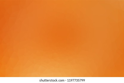 Light Orange vector hexagon mosaic texture. Glitter abstract illustration with an elegant design. The completely new template can be used for your brand book.