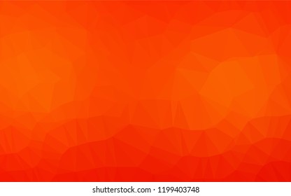 Light Orange vector hexagon mosaic cover. A completely new color illustration in a vague style. Brand new style for your business design.