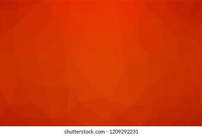 Light Orange vector hexagon mosaic template. Brand new colored illustration in blurry style with gradient. The textured pattern can be used for background.