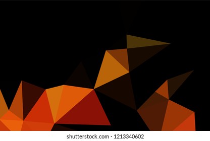 Light Orange vector hexagon mosaic cover. A vague abstract illustration with gradient. A completely new design for your business.