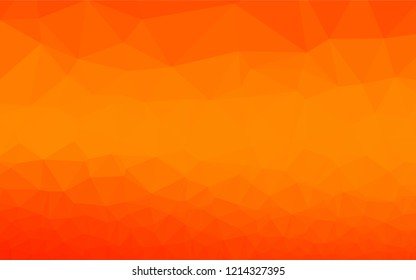 Light Orange vector hexagon mosaic texture. Brand new colored illustration in blurry style with gradient. A new texture for your design.