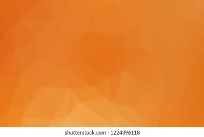 Light Orange vector hexagon mosaic texture. A vague abstract illustration with gradient. The textured pattern can be used for background.