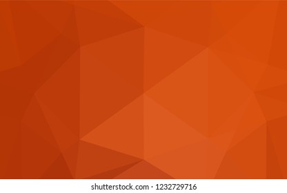 Light Orange vector hexagon mosaic texture. Creative illustration in halftone style with gradient. Brand new style for your business design.