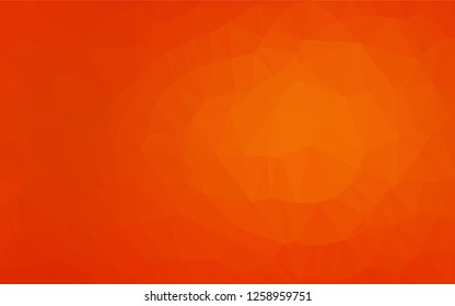 Light Orange vector hexagon mosaic template. Modern geometrical abstract illustration with gradient. The elegant pattern can be used as part of a brand book.