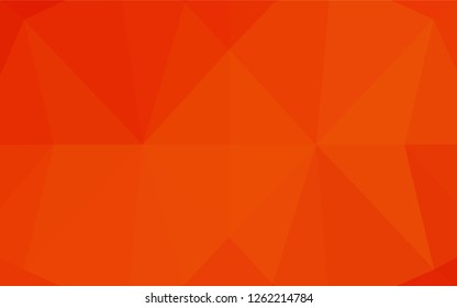 Light Orange vector hexagon mosaic cover. A completely new color illustration in a vague style. A new texture for your design.