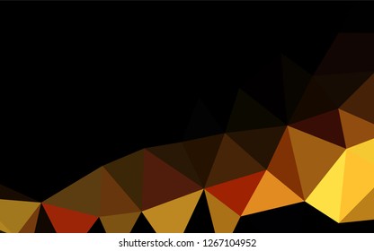 Light Orange vector hexagon mosaic cover. A vague abstract illustration with gradient. The elegant pattern can be used as part of a brand book.