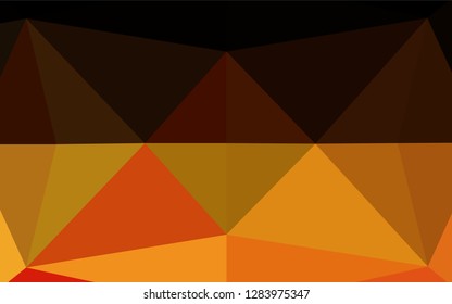 Light Orange vector hexagon mosaic cover. A completely new color illustration in a vague style. A completely new template for your business design.