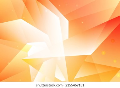Light Orange vector Illustration with set of shining colorful abstract circles. Glitter abstract illustration with blurred drops of rain. Elegant design for wallpapers.