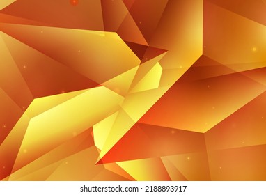 Light Orange vector Illustration with set of shining colorful abstract circles. Blurred bubbles on abstract background with colorful gradient. Modern design for a business card.