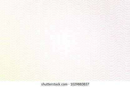 Light Orange vector illustration which consist of circles. Dotted gradient design for your business. Creative geometric background in halftone style with colored spots.