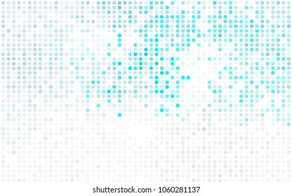 Light Orange vector illustration which consist of circles. Dotted gradient design for your business. Creative geometric background in halftone style with colored spots.