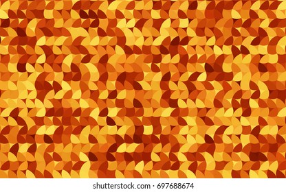 Light Orange vector illustration which consist of circles. Dotted gradient design for your business. Creative geometric background in halftone style with colored spots.