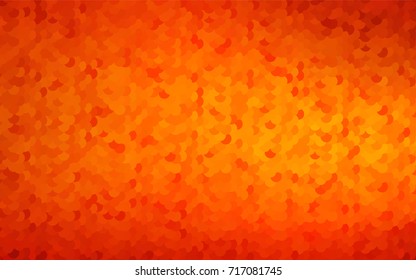 Light Orange vector illustration which consist of circles. Dotted gradient design for your business. Creative geometric background in halftone style with colored spots.