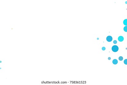 Light Orange vector illustration which consist of circles. Dotted gradient design for your business. Creative geometric background in halftone style with colored spots.